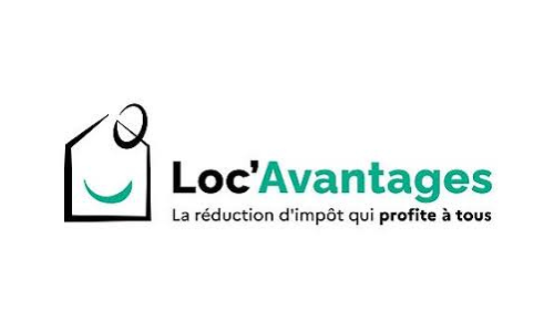 Loc’Avantages – Réduction d’impôt pour les logements à loyers abordables Logo de Loc'Avantages, une aide fiscale pour les propriétaires qui louent à un loyer modéré